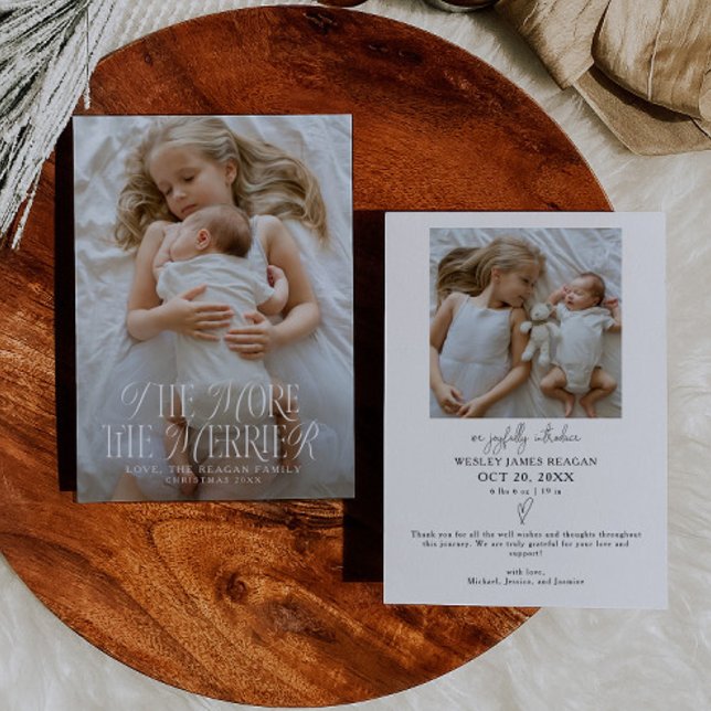 The More The Merrier Holiday Birth  Announcement (Creator Uploaded)