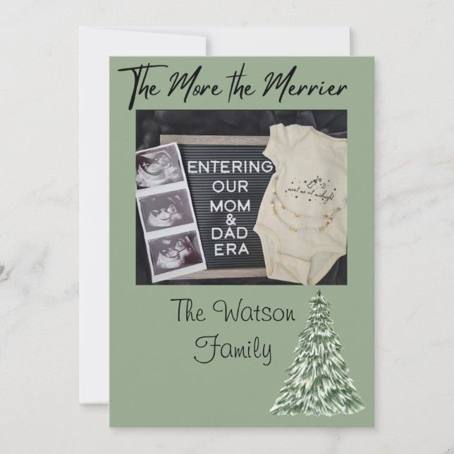 The More The Merrier Holiday Card (Front)