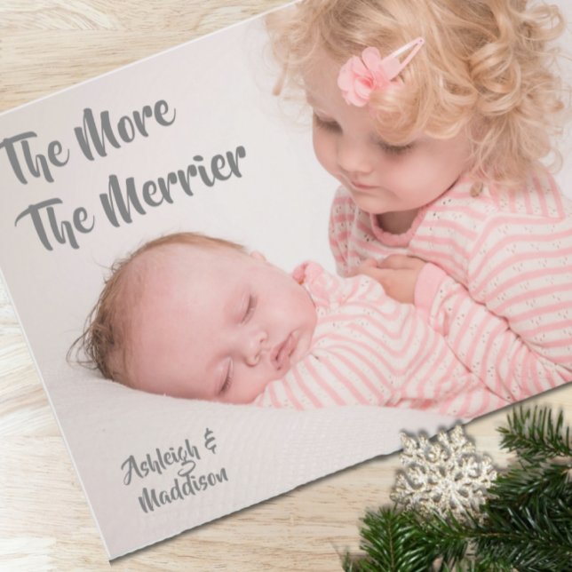 The More The Merrier New Baby Holiday Card (Creator Uploaded)