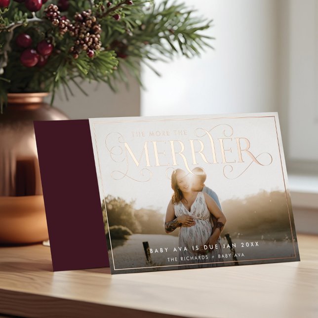 The More The Merrier Pregnancy Announcement Photo (The More The Merrier Pregnancy Announcement Photo)