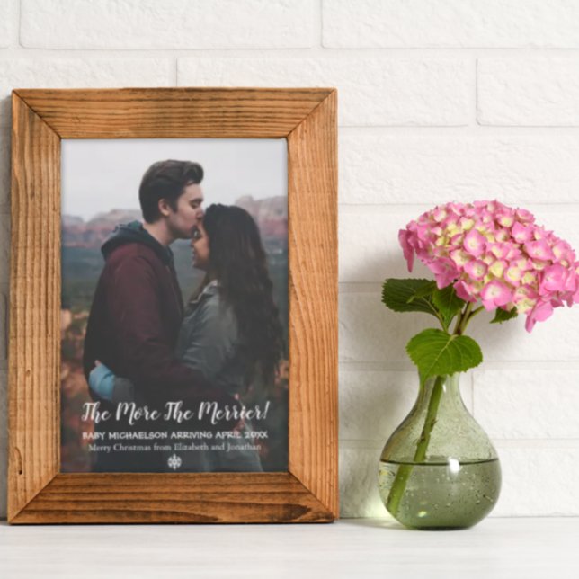 The More The Merrier Pregnancy Holiday Card (Creator Uploaded)