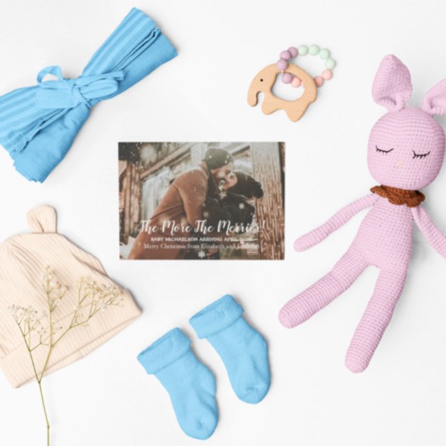 The More The Merrier Pregnancy Holiday Card (Creator Uploaded)