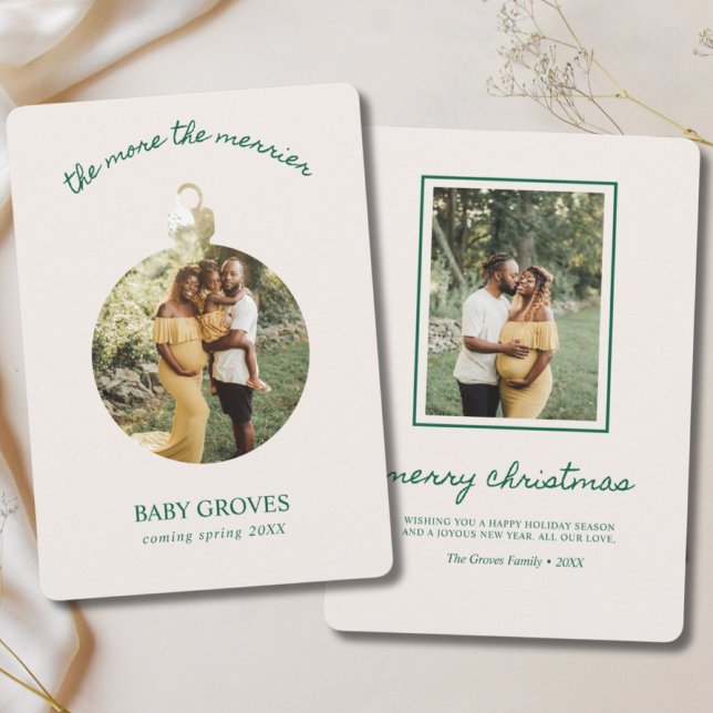 The More the Merrier We're Expecting Pregnancy Holiday Card (The More the Merrier We're Expecting Pregnancy Holiday Card
)