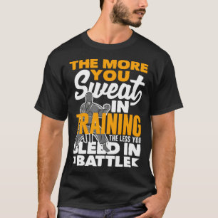 The More You Sweat In Training Aikido Karate Jiu J T-Shirt