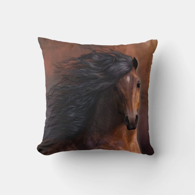 The Morgan Horse Designer Pillow (Front)