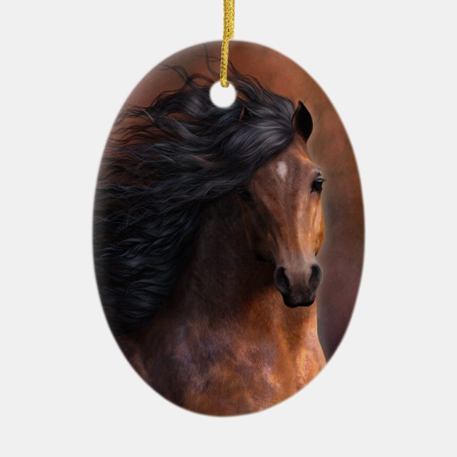 The Morgan Horse Ornament (Front)