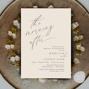 The Morning After, Happily Ever After Brunch Invitation