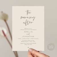 The morning after, Modern Post Wedding Brunch