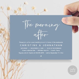 The Morning After, Modern Post Wedding Brunch Invitation