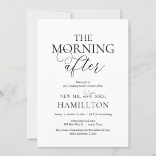 The Morning After, Post wedding Brunch Celebration Invitation
