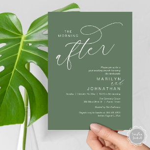 The Morning After, Post Wedding Brunch Celebration Invitation