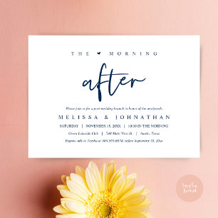 The Morning After, Post Wedding Brunch Celebration Invitation