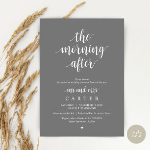 The Morning After, Post wedding Brunch Celebration Invitation