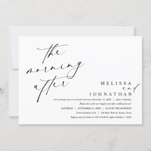 The Morning After, Post Wedding Brunch Invitation