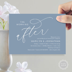 The Morning After, Post Wedding Brunch Thank You Invitation