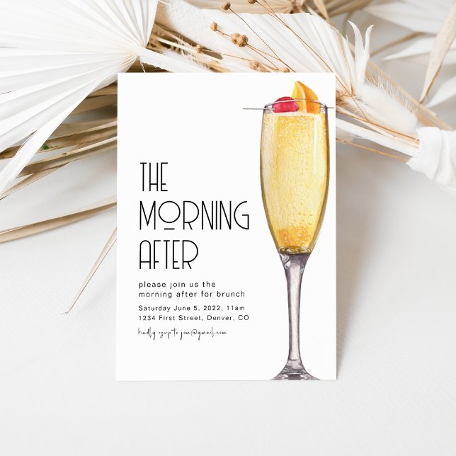 The Morning After Wedding Brunch Invitation (Creator Uploaded)