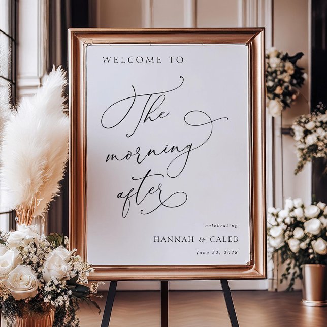 The Morning After Wedding Brunch Welcome Sign (Creator Uploaded)