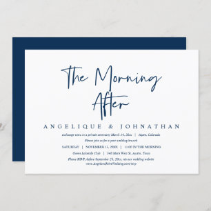 The Morning After, Wedding Elopement Brunch Invitation