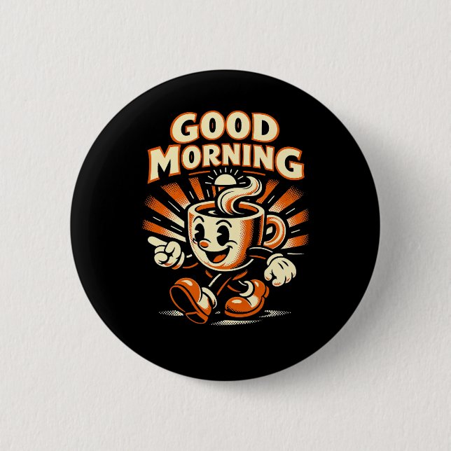 The Morning Brew 6 Cm Round Badge (Front)