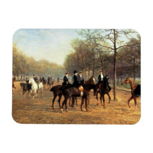 The Morning Ride, Rotten Row, Hyde Park, 1894 (oil Magnet