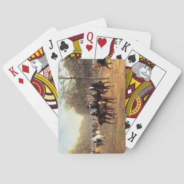 The Morning Ride, Rotten Row, Hyde Park, 1894 (oil Playing Cards (Back)