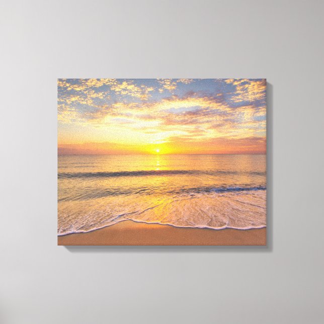 The Morning Sun at Seaside Canvas Print (Front)