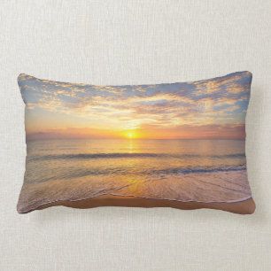 The Morning Sun at Seaside Lumbar Cushion