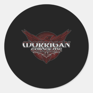 The Morrigan, Celtic Goddess Of War, Pagan, Witch, Classic Round Sticker