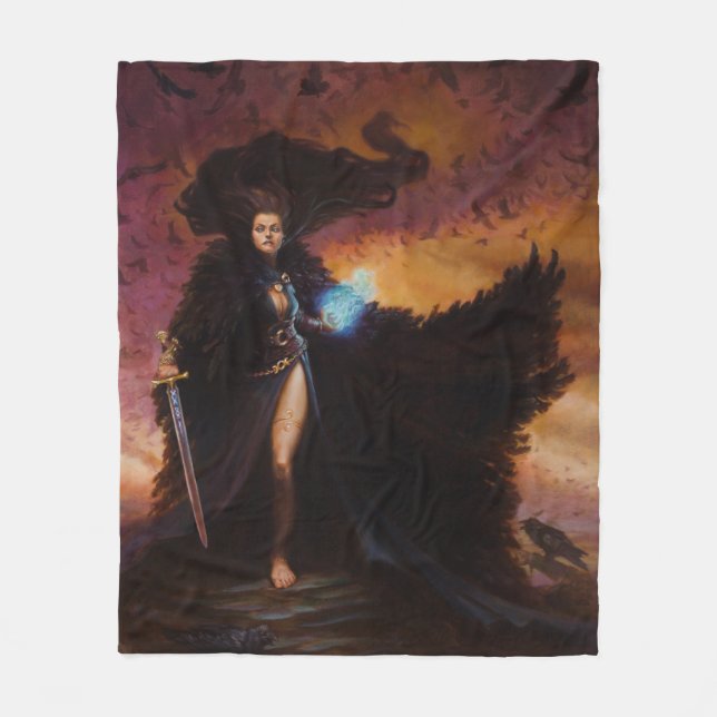The Morrighan Fleece Blanket (Front)