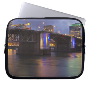 The Morrison bridge over the Willamette river Laptop Sleeve