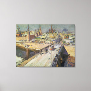 The Moskva River Bridge, 1914 Canvas Print