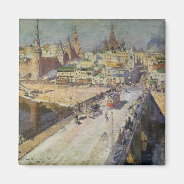 The Moskva River Bridge, 1914 Magnet (Front)