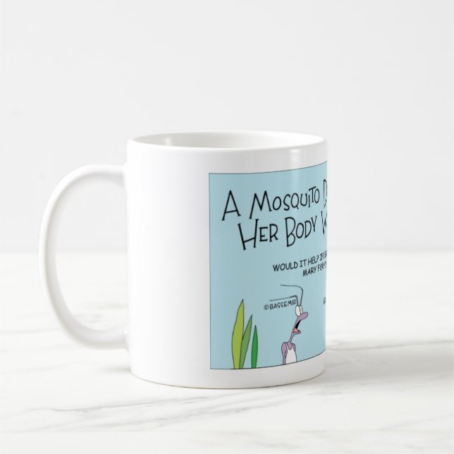 The Mosquito Bite Coffee Mug (Left)