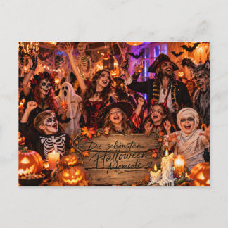 The most beautiful Halloween moments - photo postc Postcard