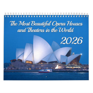 The Most Beautiful Opera Houses and Theatres 2026 Calendar