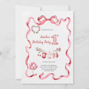 THE MOST CUTE PINK BIRTHDAY PARTY INVITATION