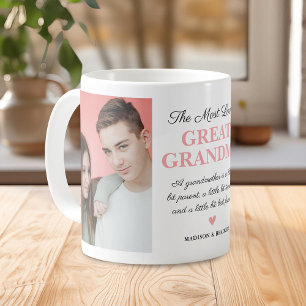 The Most Loved Great Grandma 2 Photo Coffee Mug