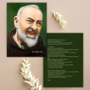 The Most Powerful Healing Prayer by St Padre Pio Card
