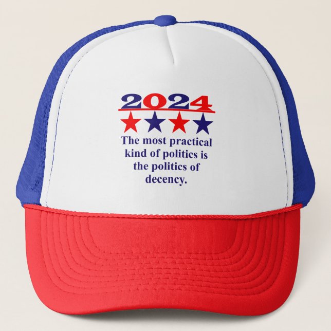 The Most Practical Kind Of Politics - Political Qu Trucker Hat (Front)