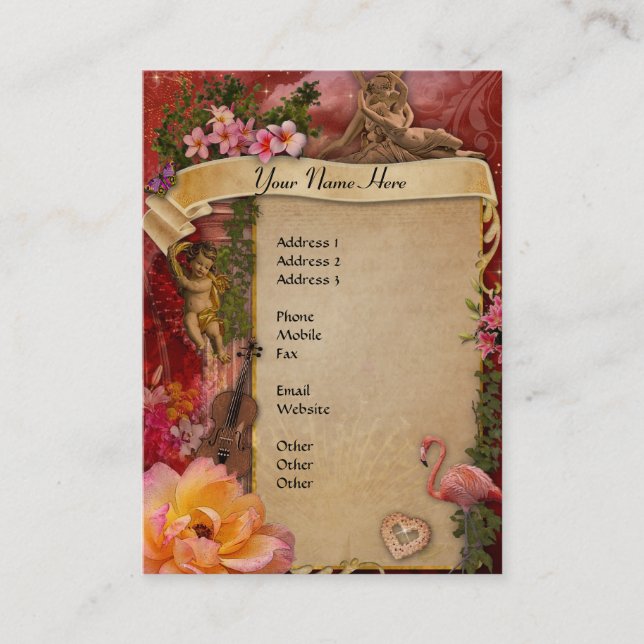 The most Romantic ever Business Card (Front)