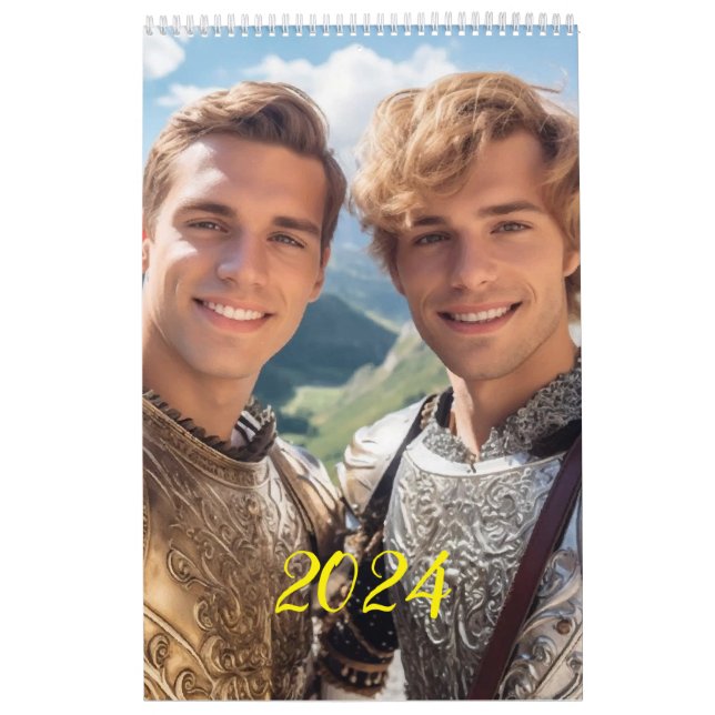 The most romantic men. 2024  calendar (Cover)