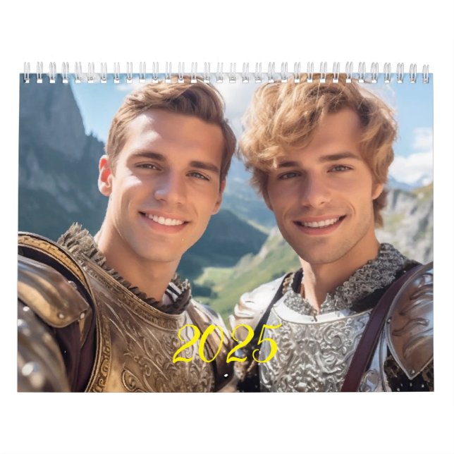 The most romantic men. 2025   calendar (Cover)