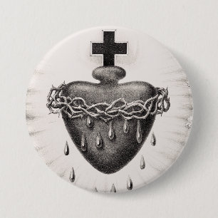 The Most Sacred Heart of Jesus Christ 7.5 Cm Round Badge