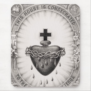 The Most Sacred Heart of Jesus Christ Mouse Pad