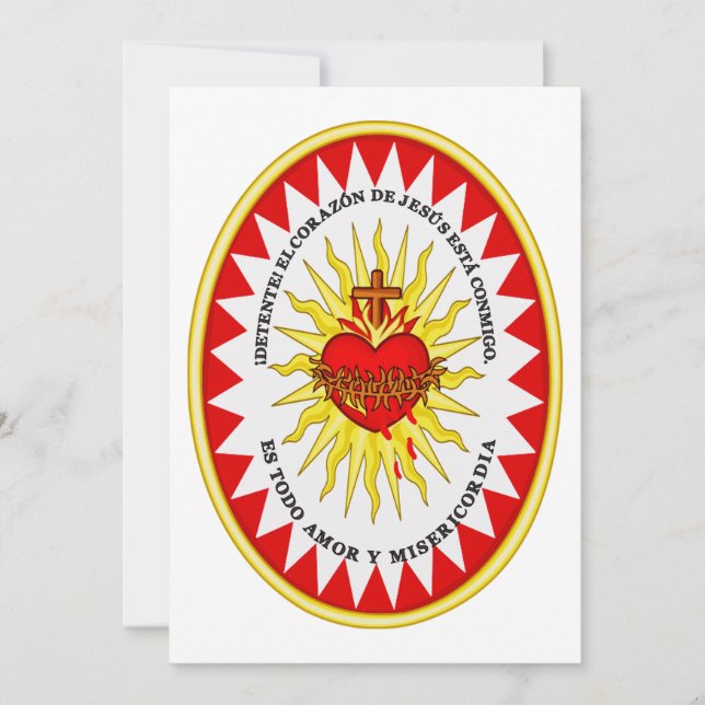 The Most Sacred Heart of Jesus Holiday Card (Front)