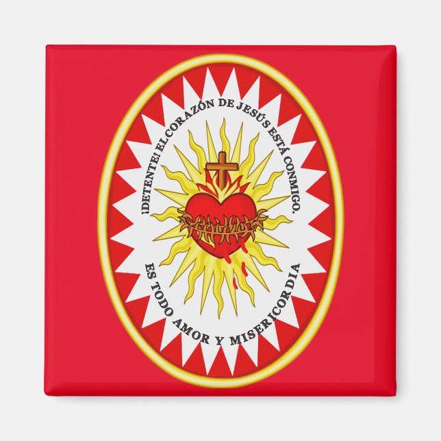 The Most Sacred Heart of Jesus Magnet (Front)