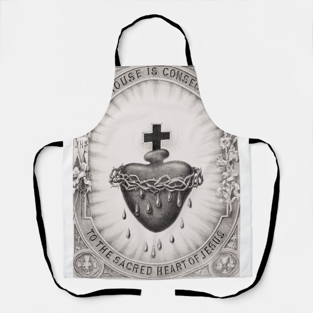 The Most Sacred Heart of Jesus Symbol of Divine  Apron (Front)