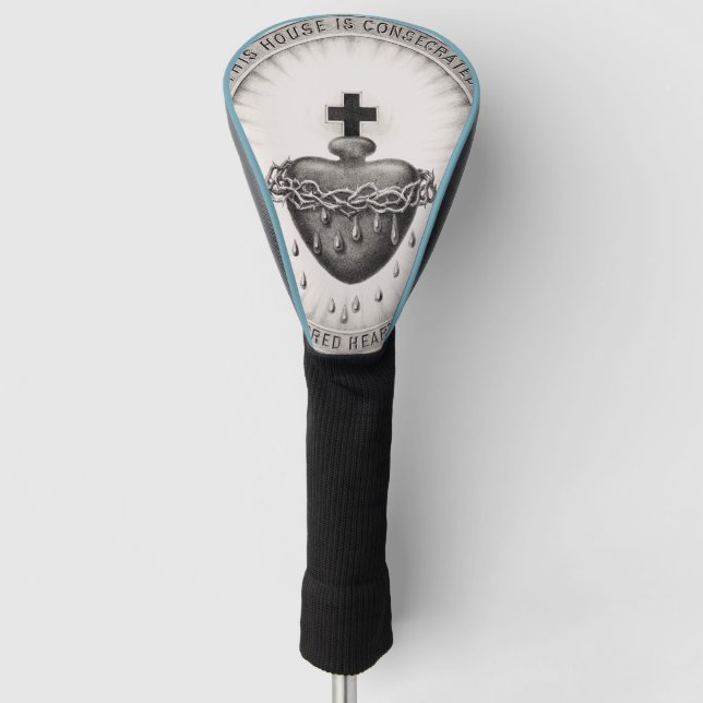 The Most Sacred Heart of Jesus Symbol of Divine  Golf Head Cover (Front)