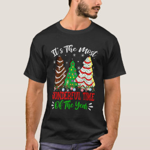 The Most Wonderful Christmas Snack Cake Time Of Th T-Shirt