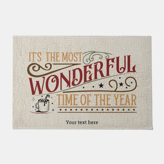 The most wonderful time doormat (Front)